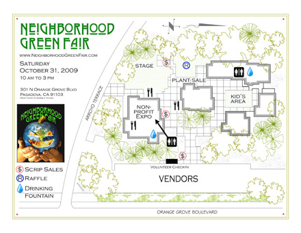 Neighborhood Green Fair Site Map -- October 2009